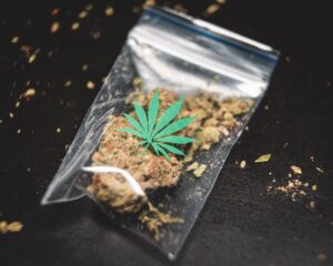 bag of cannabis with pot leaf - Cannabis Tax Planning in California - cannabis tax consultant